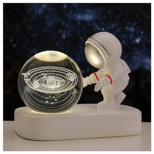 Cosmo Night Lamp White LED with Astronaut Stand