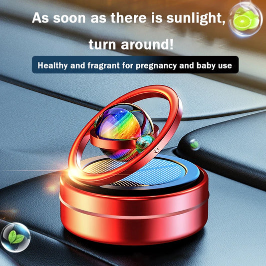 Automatic Rotating Pendulum Long Lasting Fragrance Solar Powered Car Aromatherapy Center Console