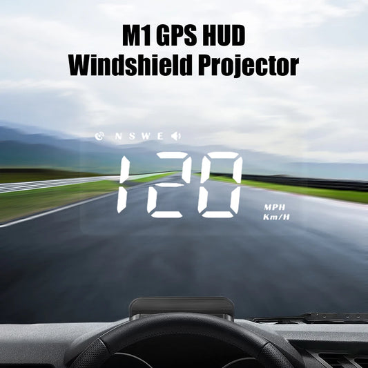 Car Head Up Display On-board Computer Windshield Projector Speeding Alarm System Projector M1 GPS HUD Car Electronic Accessories